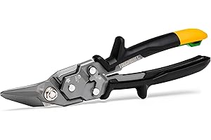 ToughBuilt - Right Cut Aviation Snips - One Handed Lock Operation - (TB-H4-60-R-CA)