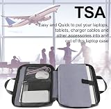 MATEIN 15.6 Inch Laptop Bag TSA Case Water Resistant with Pockets Grey view 6