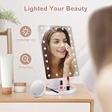 FASCINATE Makeup Vanity Mirror with 21 LED Lights & 10X Magnification view 6