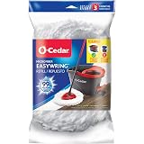 O-Cedar EasyWring RinseClean Spin Mop Refill - Microfiber Washable Pads (12 Pack)