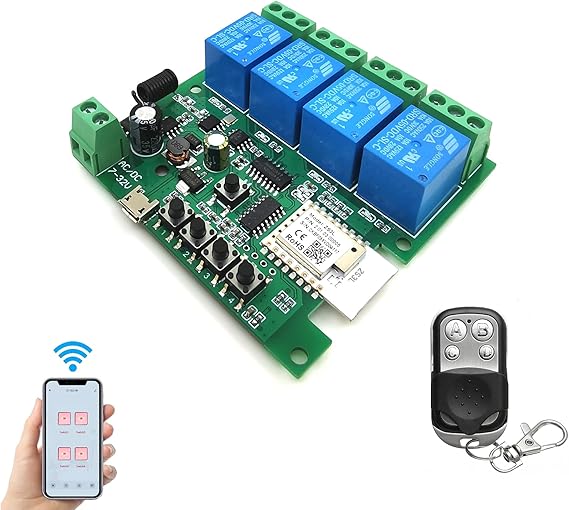 Interruptor de Rel Inteligente ZIGBEE de 4 Canales 5 12V Mdulo De Rel
Wifi Funciona con Alexagoogle Assistant e Ifttt Compatible con La
Aplicacin TUYA Smart LifePrecio estimado 24.99 €