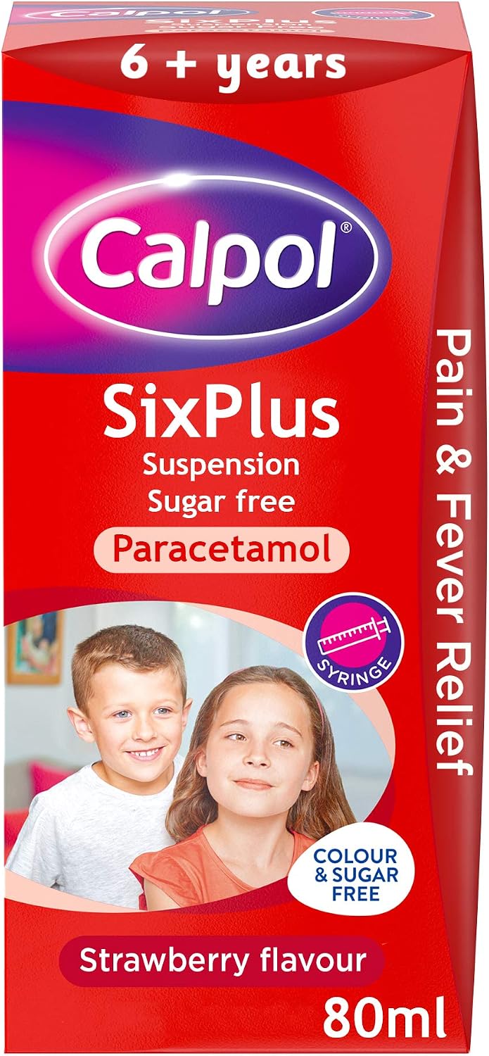 Calpol SixPlus Oral Suspension Paracetamol (1 x 80ml)