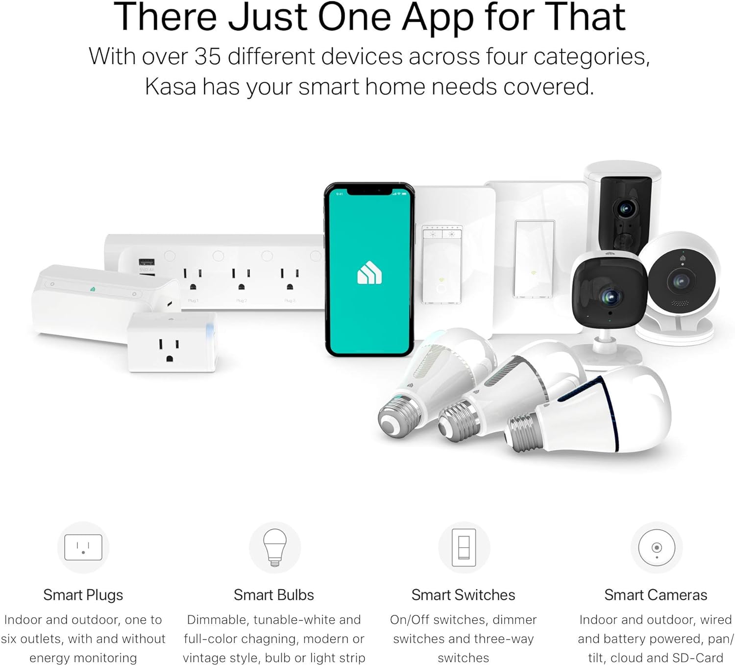 Kasa Smart Plug, WiFi Outlet works with Alexa, Echo and Google Home, No Hub Required, Remote Control, 12 Amp, UL Certified, 2-Pack (HS103P2) - - 