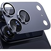WSKEN for iPhone 17 Pro Max Camera Lens Protector - Military Grade Design | Strong Adhesion, Daily Shatterproof, Metal Aluminum Alloy Tempered Glass Camera Screen Protector, Deep Blue