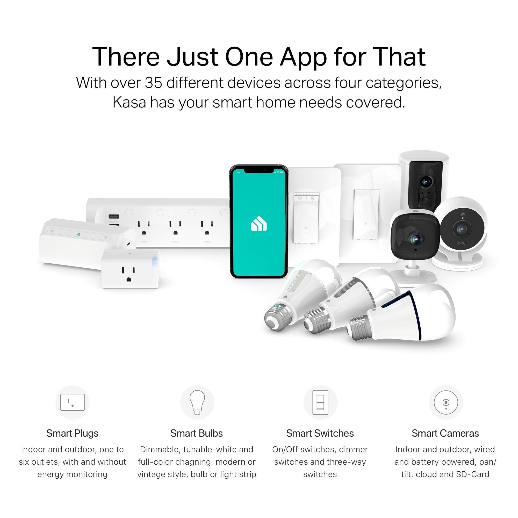 Kasa Smart Plug Power Strip KP303, Surge Protector with 3 Individually Controlled Smart Outlets and 2 USB Ports, Works with Alexa & Google Home, No Hub Required , White - View 8