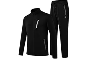 MoFiz Men's Sweatsuit 2 Pieces Tracksuit Athletic Sports Casual Full Zip Long Sleeve
