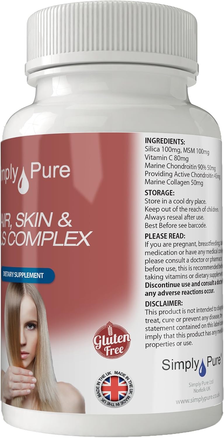 Simply Pure Beauty Complex for Hair Skin & Nails, 90 count (Pack of 1) - Image 5
