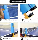 FBSPORT Table Tennis Set with 2 Paddles 6 Balls Retractable Net Carry Bag view 5