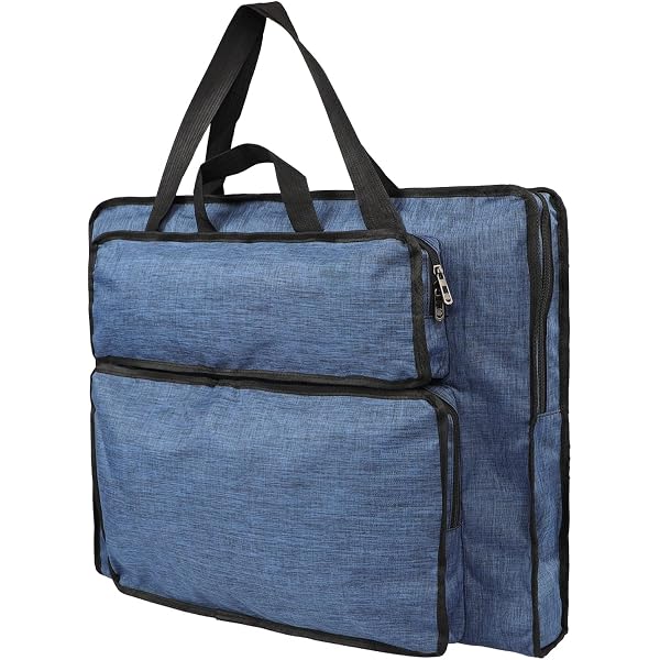 Borsa Porta Disegni A2 In Tela Impermeabile 68x53 Cm - Tracolla Per Artisti, Tavole Da Disegno E Forniture