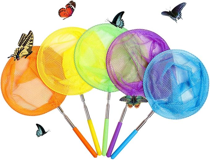 Telescopic Bug Net Colorful Butterfly Nets Kids Catching Insects
