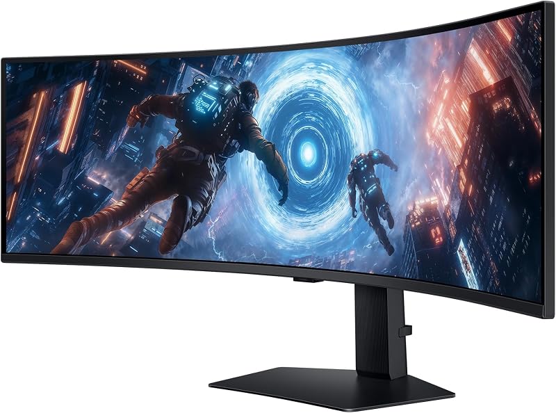 Odyssey G91F, Ultrawide Curved 32:9, Gaming Monitor, 49 Zoll, LED-VA-Panel, DQHD, 5120 x 1440, DisplayHDR 600, AMD FreeSync Premium Pro, 1ms, 144 Hz, Schwarz, LS49FG916EUXEN