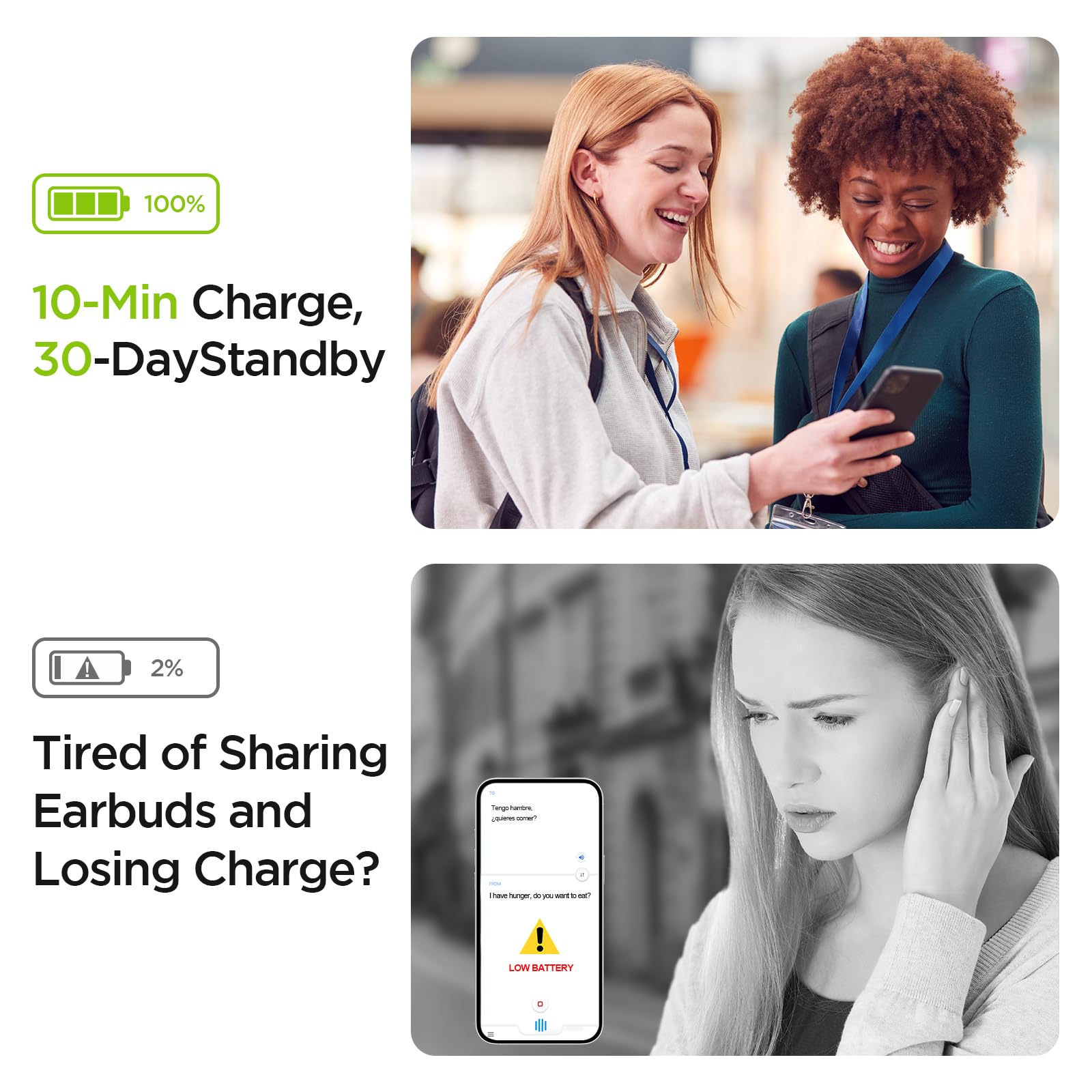 3-in-1 AI Translator Recorder, Language Translator Device, NO FEE for Translate & Transcribe, 140+ Language Translator, Online/Offline/Video/Photo Translation for Meeting Lecture Travel (Version 1)
