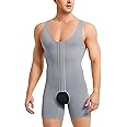 IFKODEI Men Shapewear Tummy Control Bodysuit Waist Trainer Full Body Shaper Fajas Compression Shirts Shorts Slim Belly