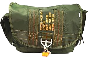 Farm Blue Tactical Messenger Bag - Smaller Military Satchel Bag for Men and Women - Water Resistant Crossbody Tote Sling Bag