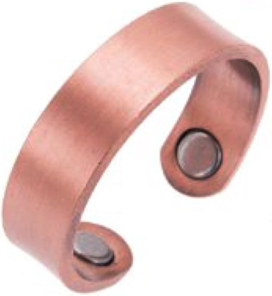 Earth Therapy Men's Pure Copper Magnetic Healing Golf Bracelet for Sport Injury Recovery, Arthritis, and Joint Pain Relief - Adjustable Sizing - Sourced: Sports & Outdoors