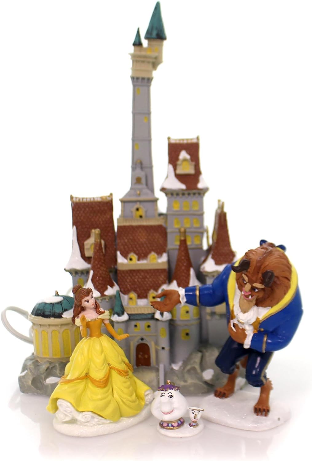 Department 56 Disney Princess Village Beauty & The Beast Holiday Set