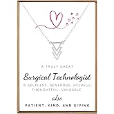 VIY Personal Card Surgical technologist gifts, Surgical tech gifts for women, Scrub tech week gift, Medical scrub nurse necklace
