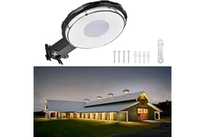 HONDONY LED Barn Light 100W - 10000LM Dusk to Dawn Outdoor Lighting - 5000K Daylight - IP65 Waterproof Area Street Light with Photocell for Farmhouse Barns Garage Yard Warehouse Outdoor Security Lighting