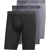 adidas Men's Performance 3-Pack Long Boxer Brief, Underwear Boxer Briefs - 3-Pack Long Men's Underwear Pack