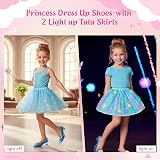 LOYO Princess Dress Up Shoes Set with Light Up Skirts 3 4 5 6 Years view 5