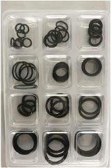 jn 50pc Black Rubber O-Ring Kit Assorted Sizes Plumbing Kitchen Sink Tap view 1