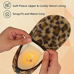 QFH Womens & Mens Cozy House Slippers - Portable