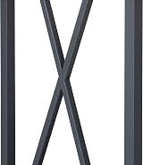 Relaxdays Firewood Storage Stand Grey Metal Log Rack Indoor 80x34x25cm view 6