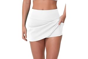 MCEDAR Tennis Skirt for Women High Waisted Golf Skorts Inner Shorts Athletic Skirts with Pockets