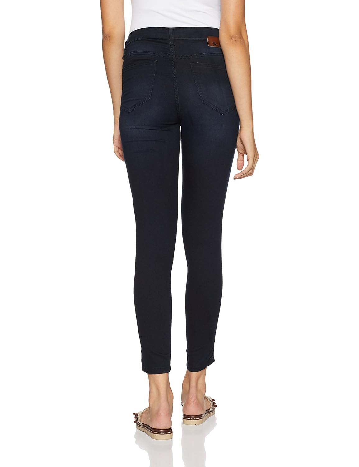 symbol amazon brand women's mid waist skinny jeans