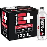 Essentia Ionized Alkaline Water, 9.5+ pH, 99.9% Pure, 12 x 1L | 99.9% pure ionized alkaline water with a 9.5+ pH until opened, and trace electrolytes for a clean smooth taste. 12 x 1L