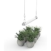 APICDOM LED Grow Light 2FT Full Spectrum Compact Linkable Lighting Fixture for Indoor Greenhouse Year Round Plant Seedlings, Essential Grow Slim Hanging Suspended Strip