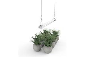 APICDOM LED Grow Light 2FT Full Spectrum Compact Linkable Lighting Fixture for Indoor Greenhouse Year Round Plant Seedlings, Essential Grow Slim Hanging Suspended Strip