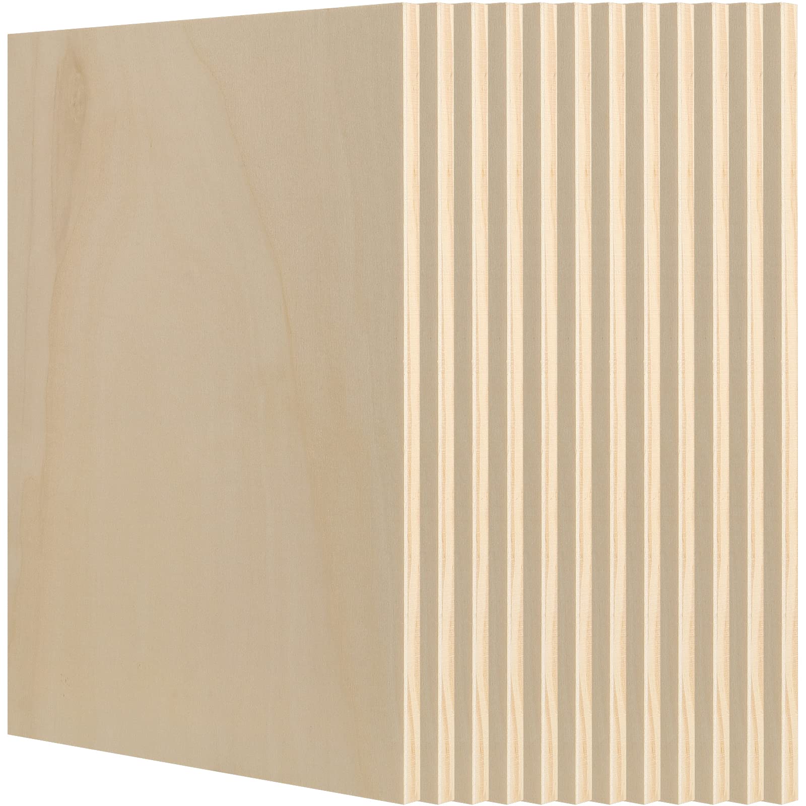 MANCHAP 12 Pack 9 x 12 Inch Wood Canvas Panels, Unfinished Cradled Painting Panel Boards, Artist Canvas for Painting, Encaustic Art, Wood Burning, Pouring, Crafts