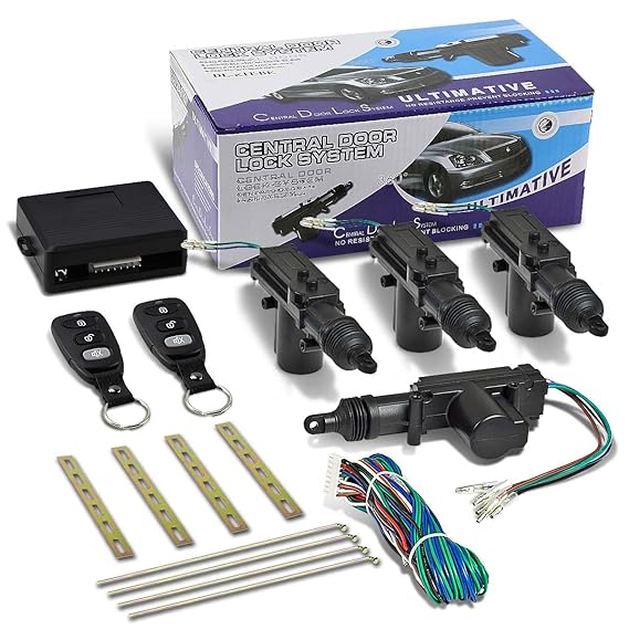 DNA DLT42BBK Black Door Power Lock Conversion Kit w/ Remote by