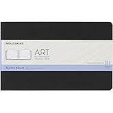 Moleskine Art Sketch Album, Hard Cover, Large (5" x 8.25") Plain/Blank, Black, 88 Pages