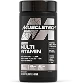 MuscleTech Platinum Multivitamins for Men &amp; Women, Multi-Vitamin Supplement | 18 Vitamins &amp; Minerals, Vitamin A C D E B6 B12 - Daily Workout Supplements for Immune Support - 90 Capsules