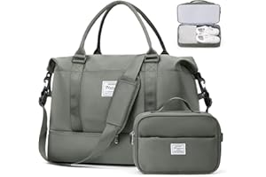 SUNMOP Weekender Bags for Women, Travel Duffel Bags with Shoe Compartment,Personal Item Travel Bag Carry on Overnight for women