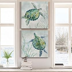 Renditions Gallery Seaglass Turtle Wall