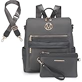 Women Nylon Backpack Purse Convertible Large Ladies Designer Rucksack Travel Shoulder Bags Handbag 2PCS