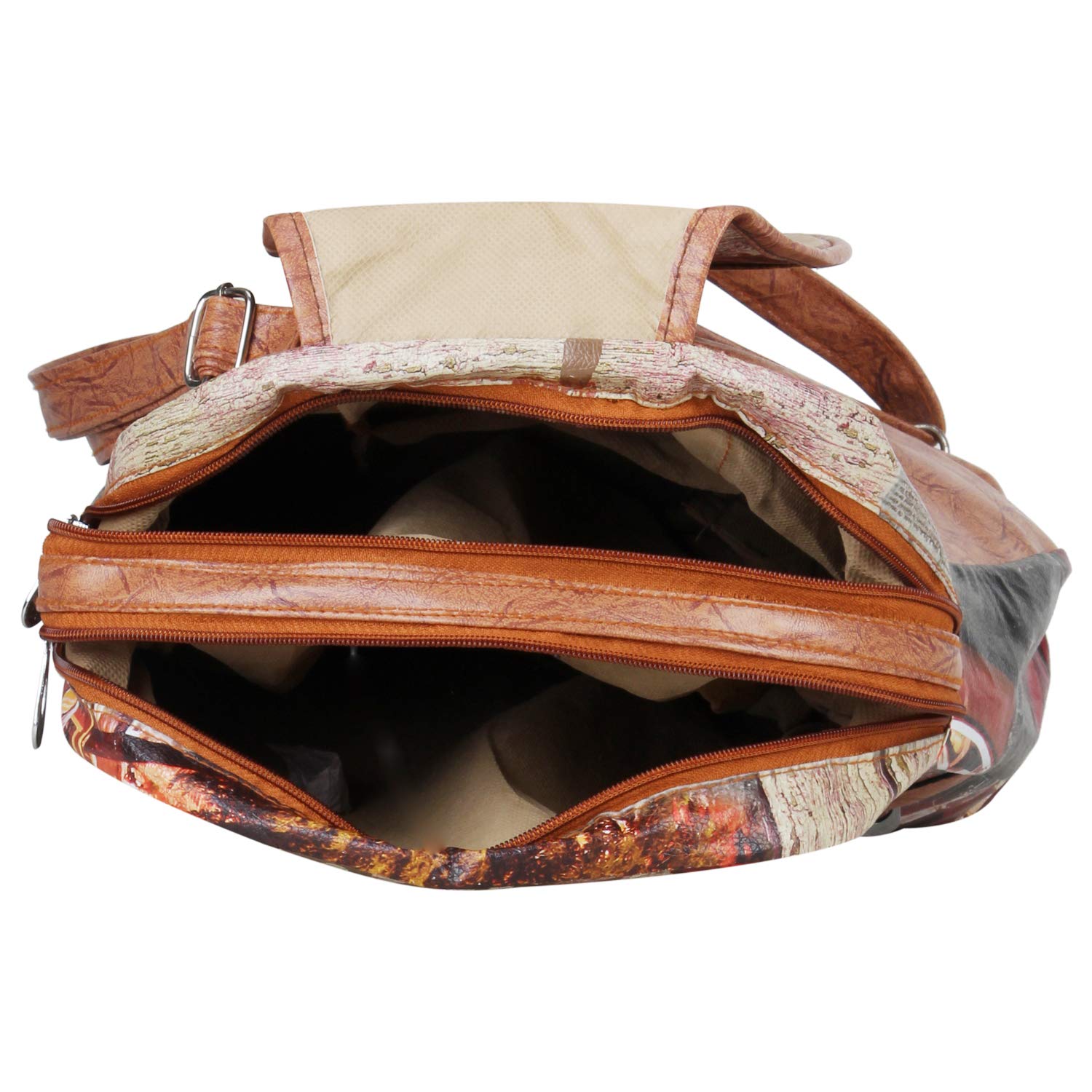 aadhunik libaas printed stylish office, tution, college & travelling backpacks for girls