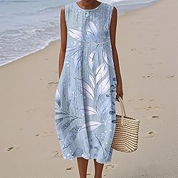 Party Dresses Summer Fall Cotton Linen Midi Dresses