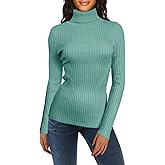 v28 Turtleneck Ribbed Sweaters for Women Cute Sexy Knitted Warm Fitted Sweater