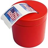 KUQILEY Metal Postage Stamp Dispenser Stamp Roll Dispenser-red