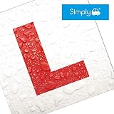 Simply TL1000 Twin Pack Fully Magnetic Car L Plates Red view 3