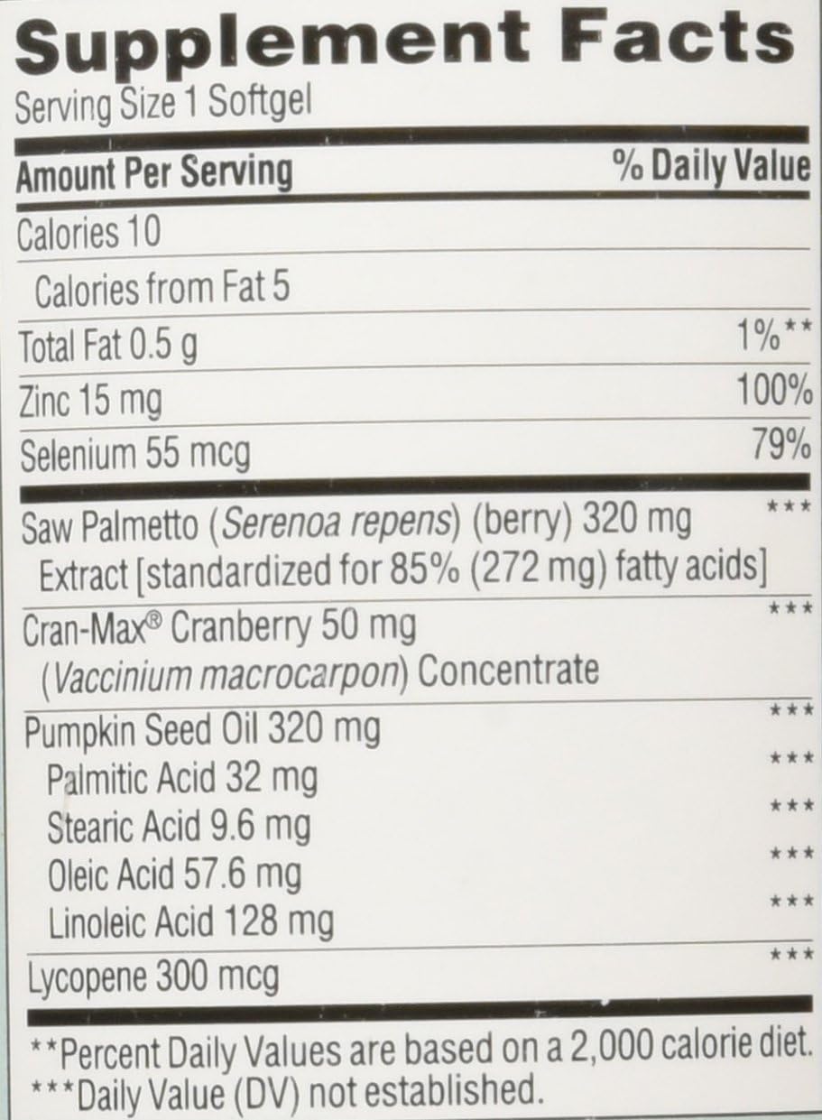 Trunature Saw Palmetto Prostate Health Complex with Zinc, Lycopene, Pumpkin Seed, 1.8 Pound: Health & Personal Care