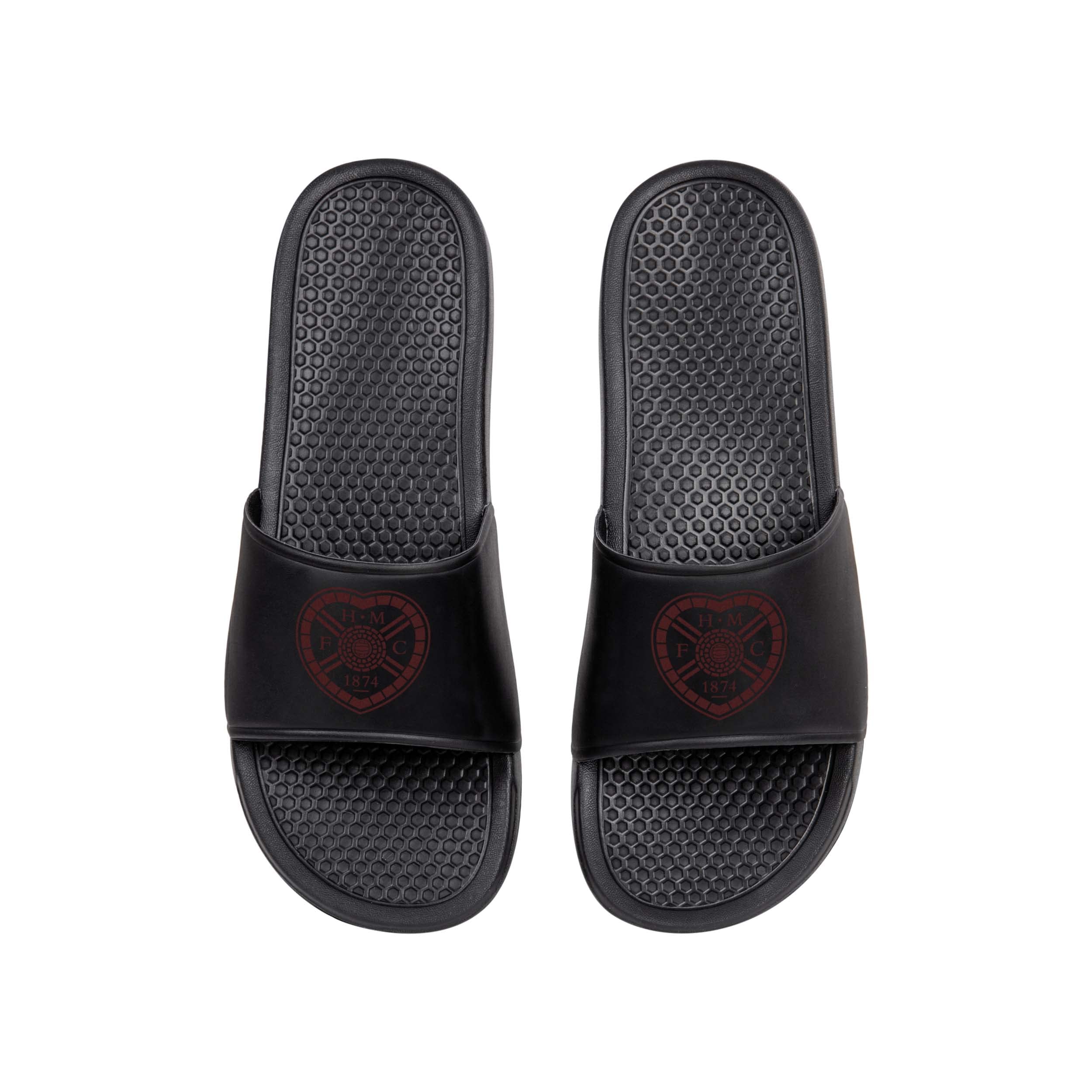 FOCO Scottish Premiership SPFL Football Heart of Midlothian Fan Shower Pool Sliders Mens Size 12/13