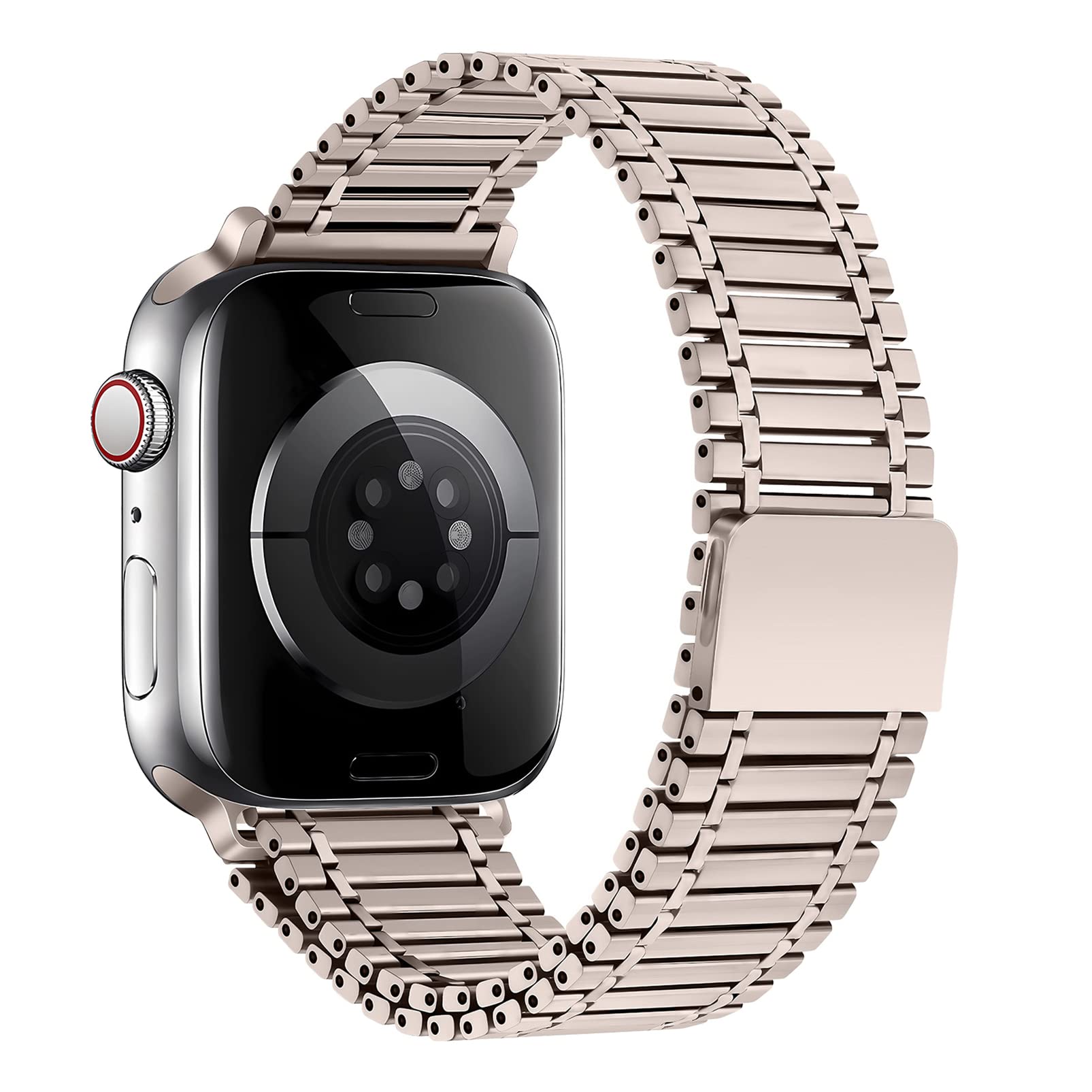 Magnetic Strap for Apple Watch Straps 44mm 45mm 41mm 40mm 42mm 38mm Women and Men,Stainless Steel Metal Adjustable Replacement Band for Apple watch Ultra 49mm iWatch Series 8 7 6 5 4 3 SE