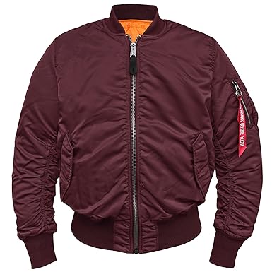 Alpha Industries Herren Bomberjacke MA-1 100101 Stehkragen