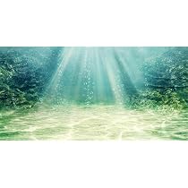 Green Plains Landscape Polyester Fish Tank Glass Backdrop Aquarium Background