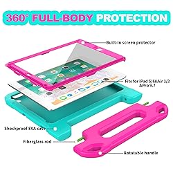 YIHE Kids Case for iPad 9.7 Inch with Screen